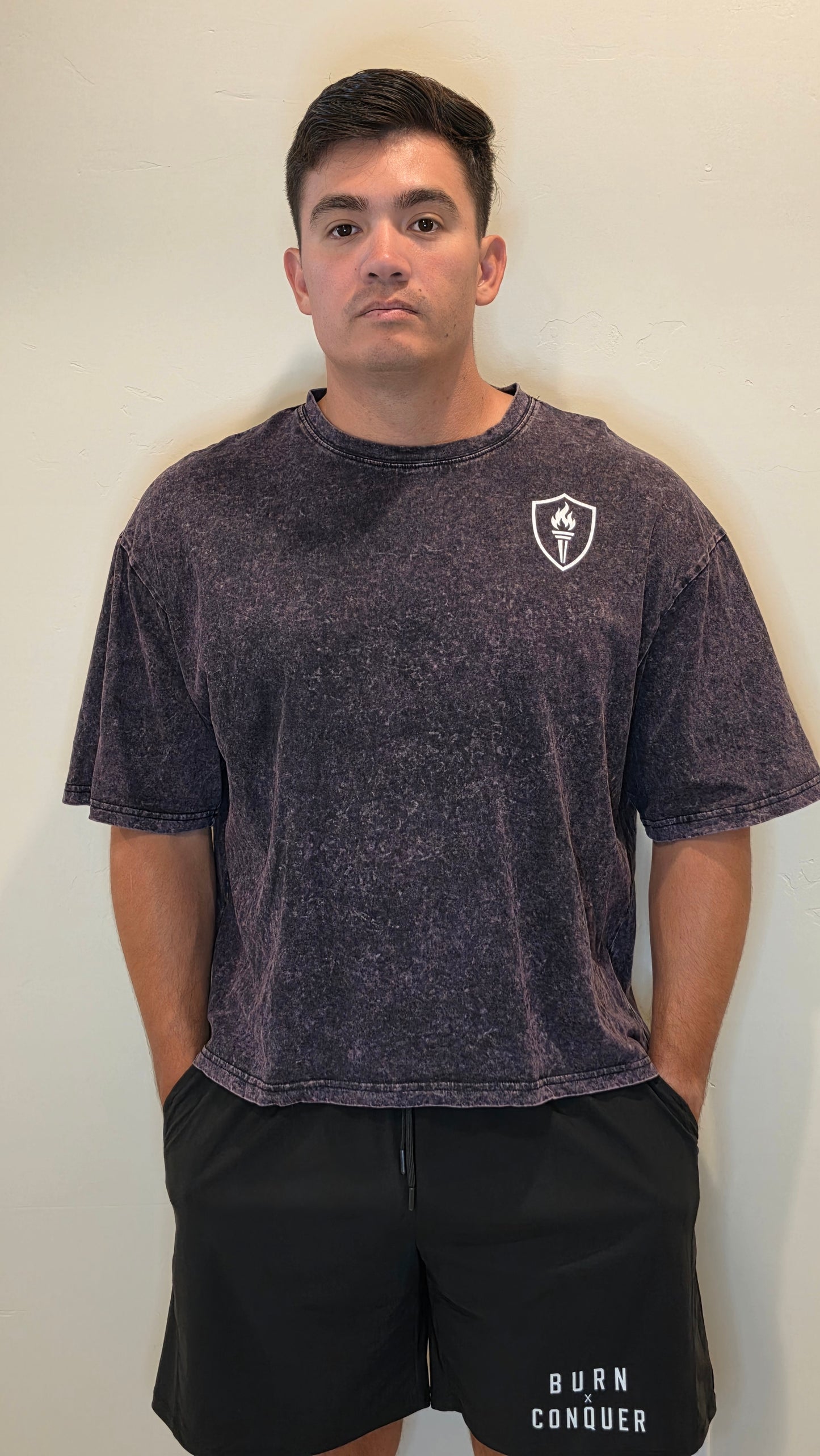 B&C Mineral Wash Boxy Graphic Tee