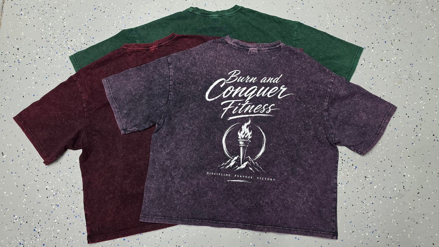 B&C Mineral Wash Boxy Graphic Tee